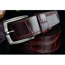 Texture leather pattern man leather belt wholesale belt buckles